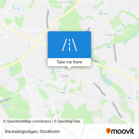 Bäckaängsvägen map