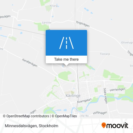Minnesdalsvägen map