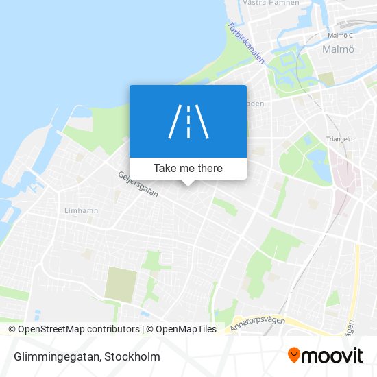 Glimmingegatan map