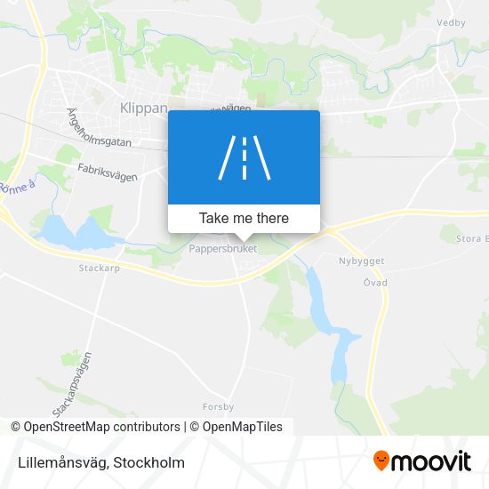 Lillemånsväg map