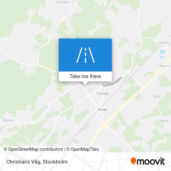 Christians Väg map