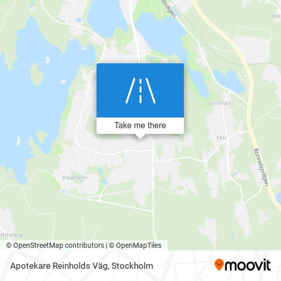 Apotekare Reinholds Väg map