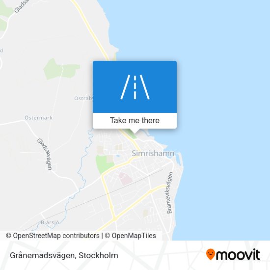 Grånemadsvägen map