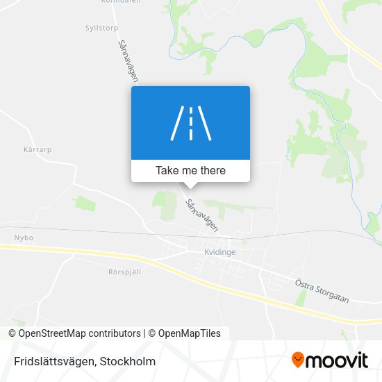 Fridslättsvägen map