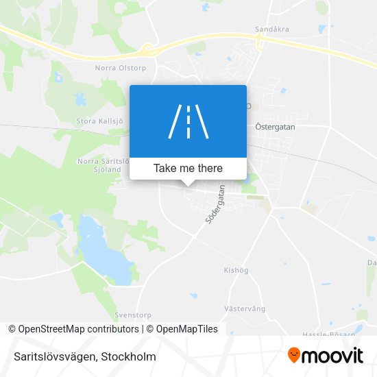 Saritslövsvägen map