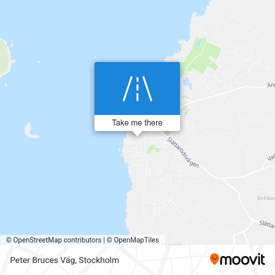 Peter Bruces Väg map