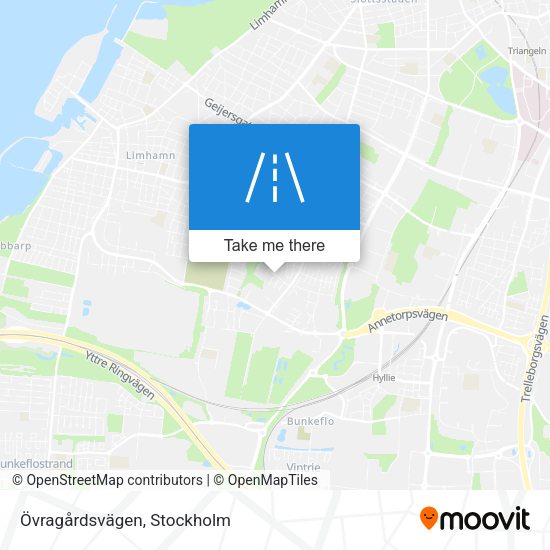 Övragårdsvägen map