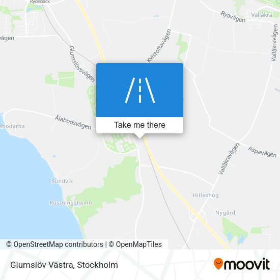Glumslöv Västra map