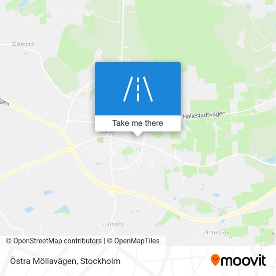 Östra Möllavägen map