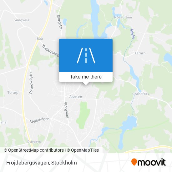 Fröjdebergsvägen map