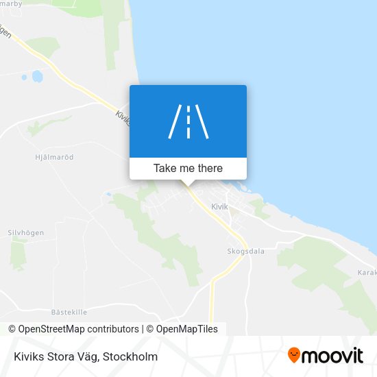 Kiviks Stora Väg map