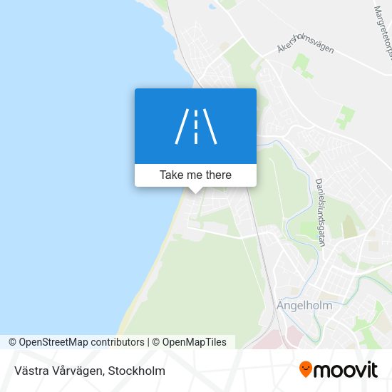 Västra Vårvägen map