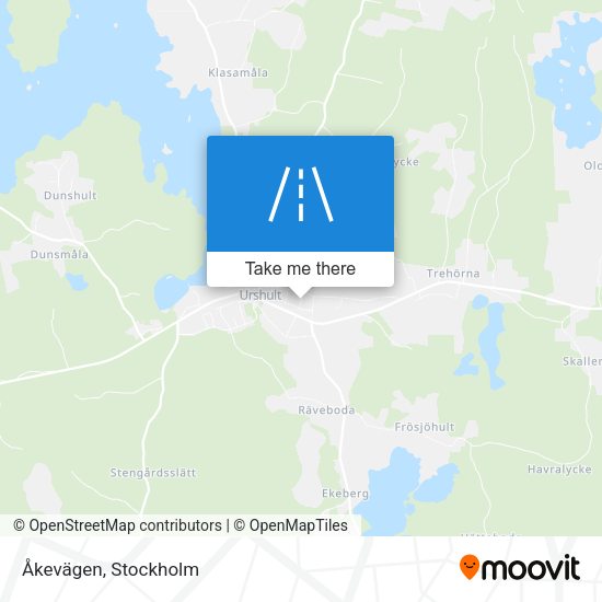 Åkevägen map