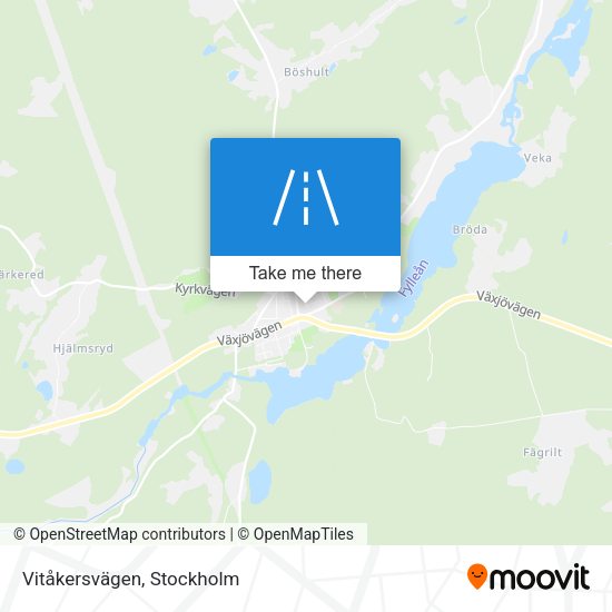 Vitåkersvägen map
