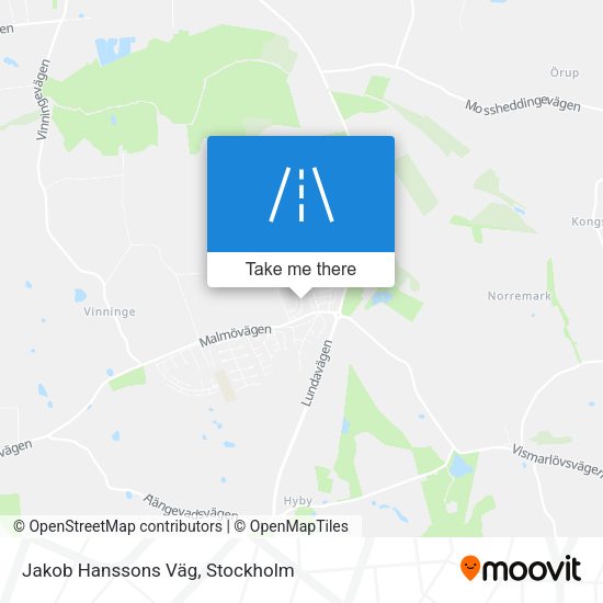 Jakob Hanssons Väg map