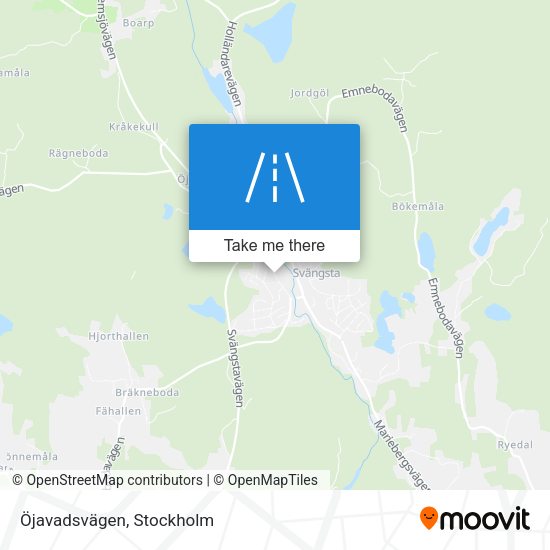 Öjavadsvägen map