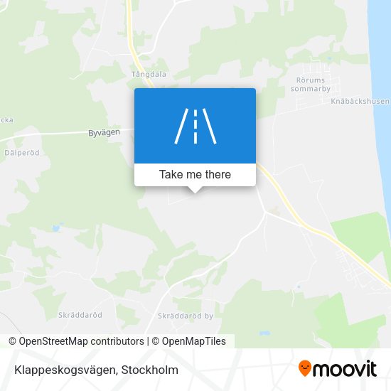 Klappeskogsvägen map