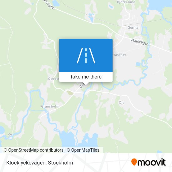Klocklyckevägen map