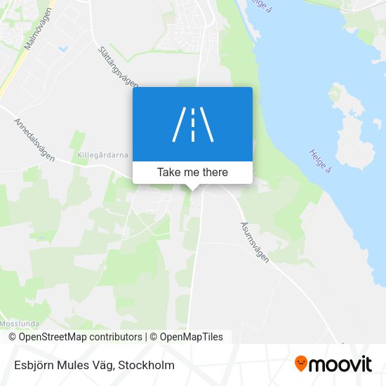 Esbjörn Mules Väg map