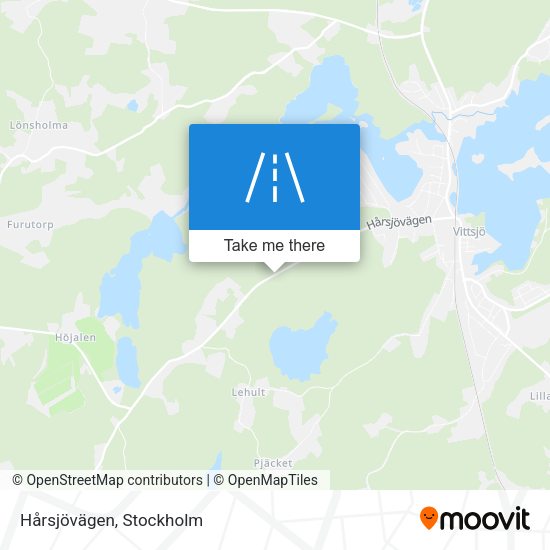 Hårsjövägen map