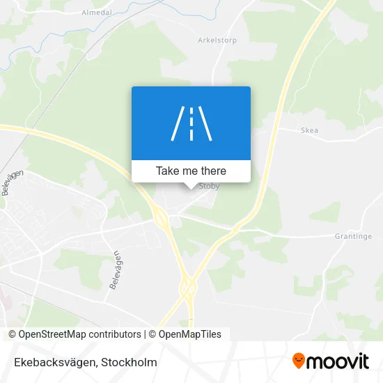 Ekebacksvägen map