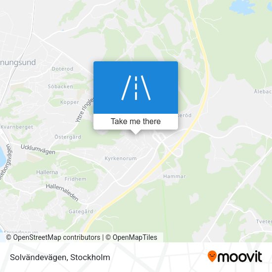 Solvändevägen map