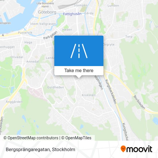 Bergsprängaregatan map
