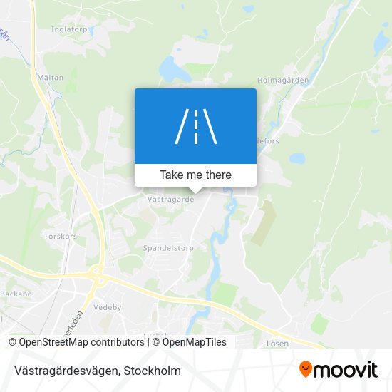 Västragärdesvägen map