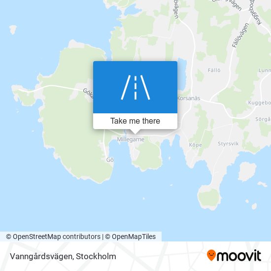 Vanngårdsvägen map