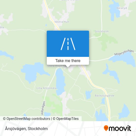 Årsjövägen map