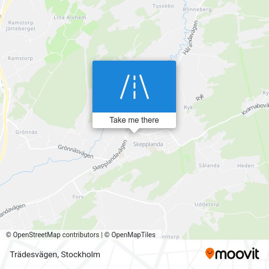 Trädesvägen map