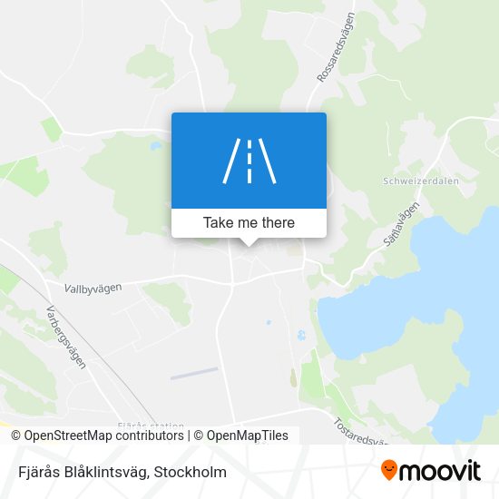 Fjärås Blåklintsväg map