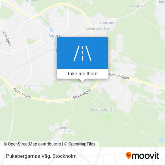 Pukebergarnas Väg map