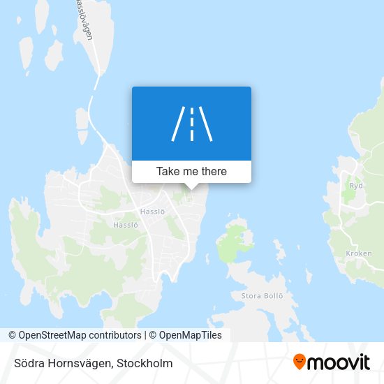 Södra Hornsvägen map