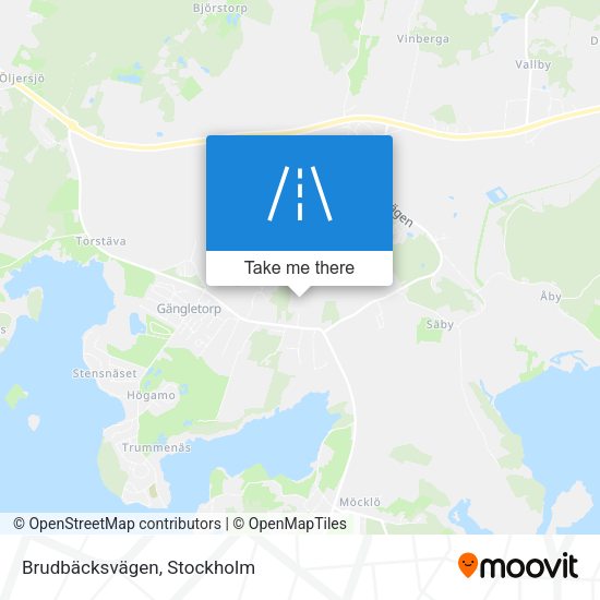 Brudbäcksvägen map