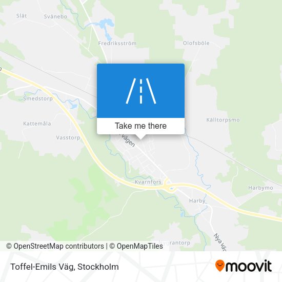 Toffel-Emils Väg map