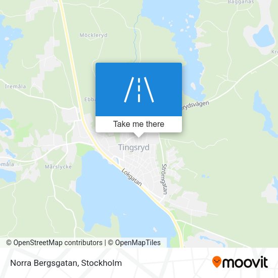 Norra Bergsgatan map