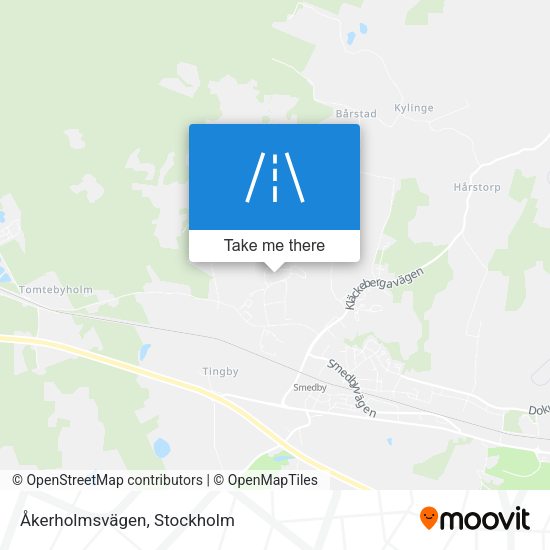 Åkerholmsvägen map