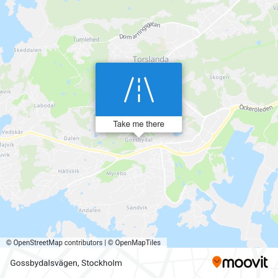 Gossbydalsvägen map