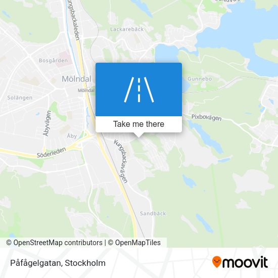 Påfågelgatan map