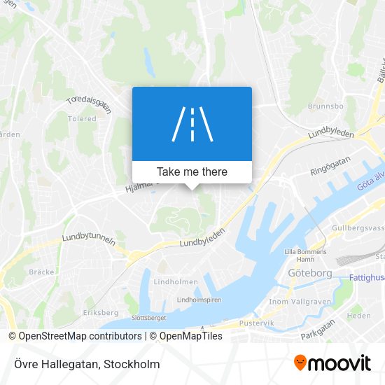 Övre Hallegatan map