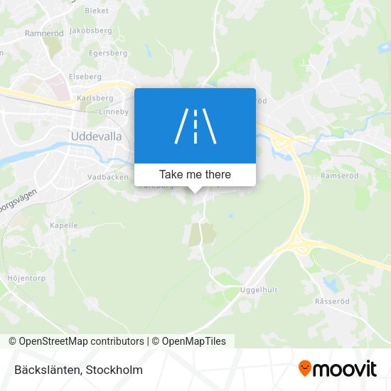 Bäckslänten map
