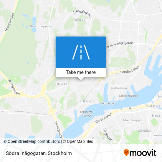 Södra Inägogatan map