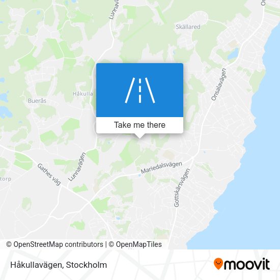 Håkullavägen map