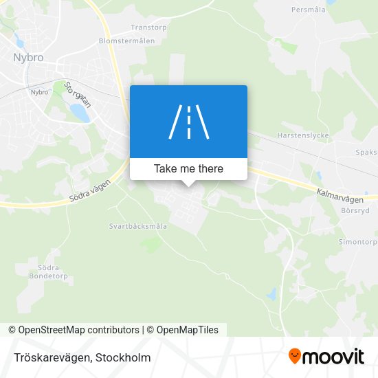 Tröskarevägen map