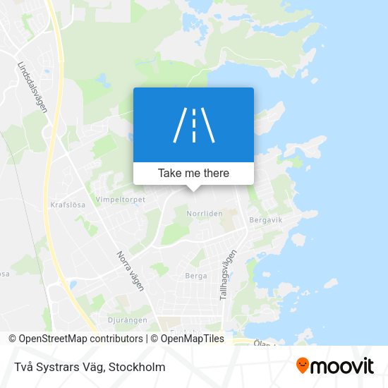 Två Systrars Väg map