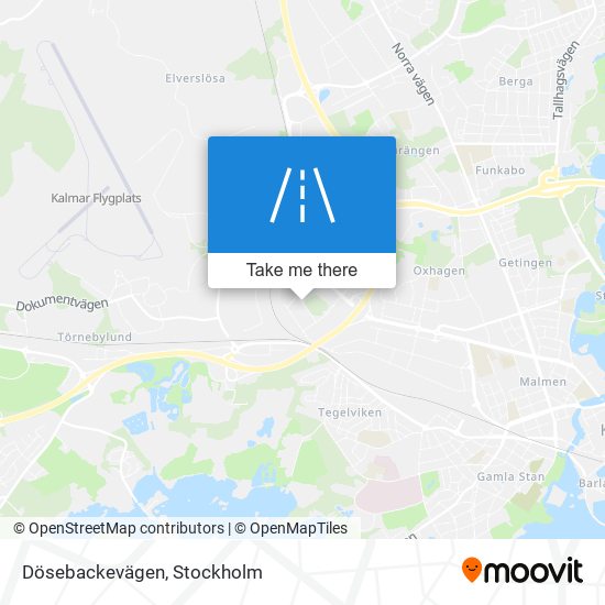 Dösebackevägen map