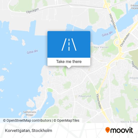 Korvettgatan map