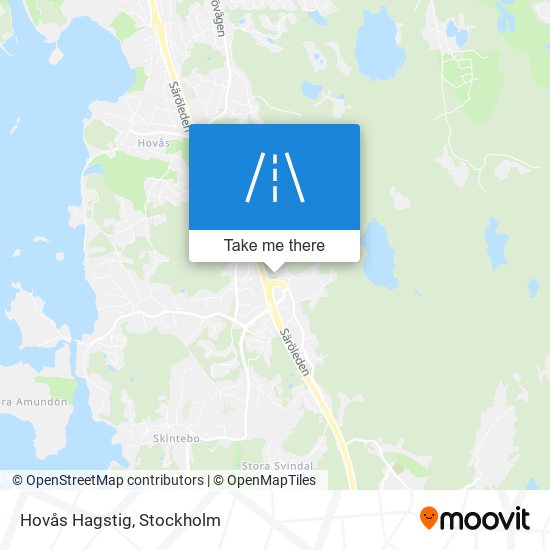 Hovås Hagstig map