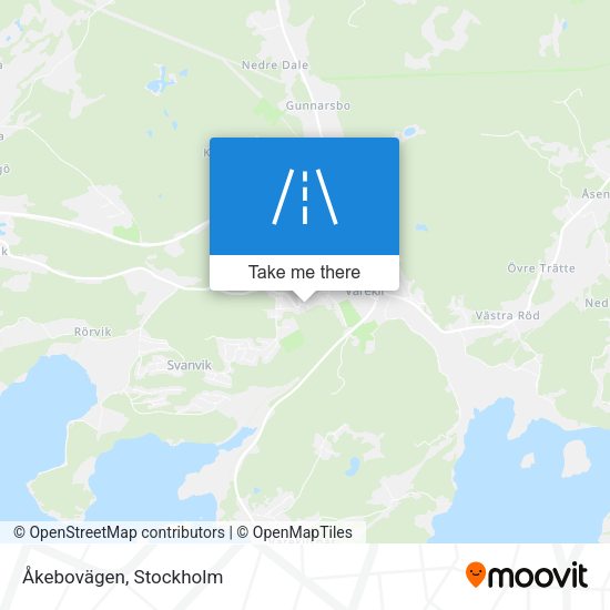 Åkebovägen map